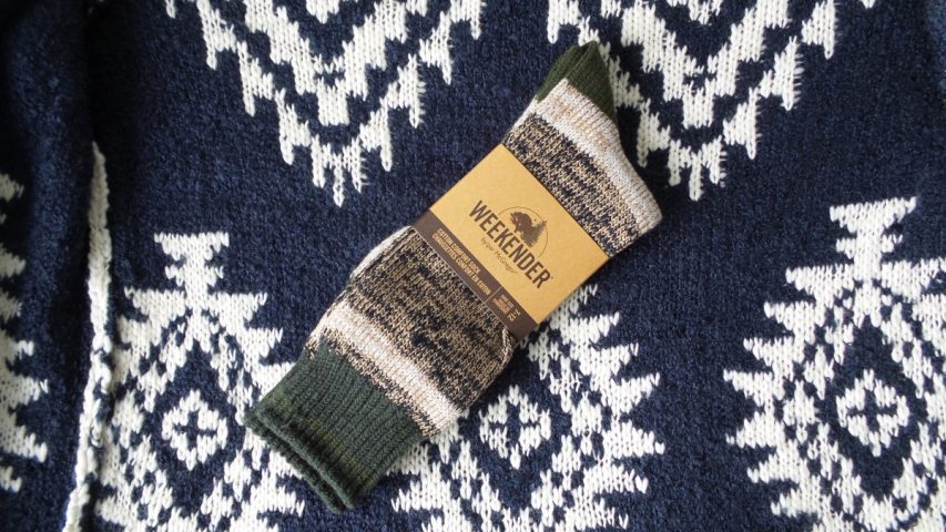 McGregor Weekender Brown and Green Cotton Comfort Socks